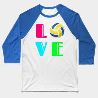 I Love Volleyball Baseball T-Shirt